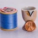 Tiny Art Deco Porcelain Egg..
