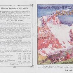 French Magazine Supplement from " Mode Pratique " 1905 - Railway Journey Paris to Lyon - Chemin de Fer